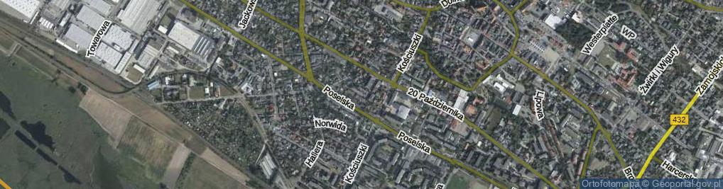 Zdjęcie satelitarne Berlinga Zygmunta, gen. ul.